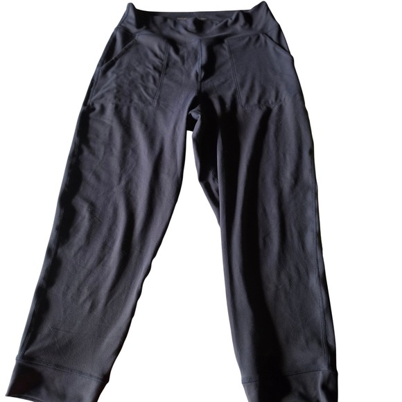 Threads 4 Thought Pants - Threads 4 Thought ReActive Women Black Crop Leggings Pockets Size M 14327